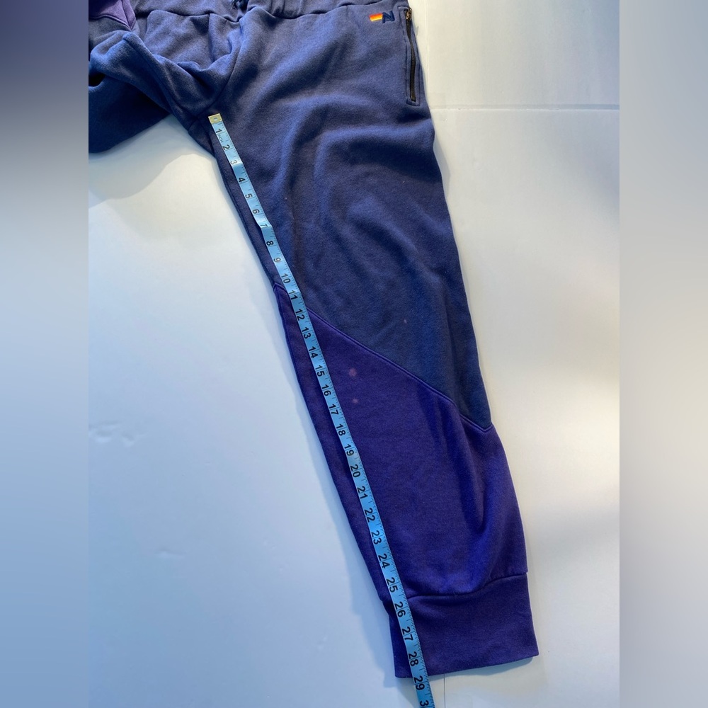 Aviator Nation Color Block Unisex Joggers  X-LARGE  navy/purple - Picture 2 of 8